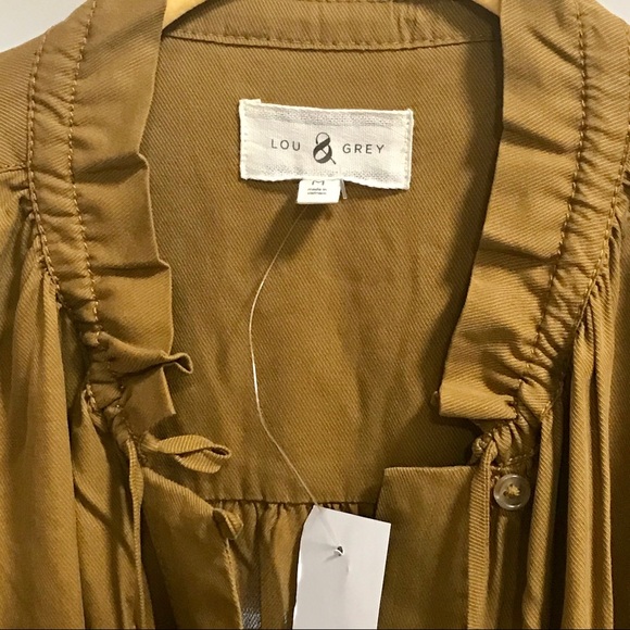 Lou & Grey Dresses & Skirts - LOU & GREY FLUID TWILL DRESS-AZTEC GOLD